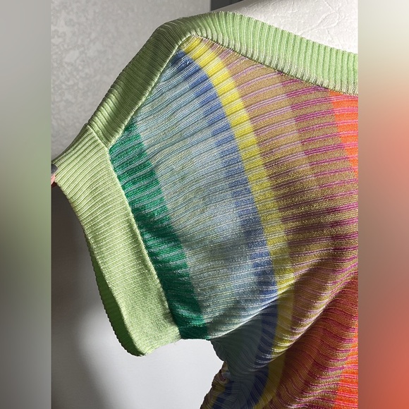 Desigual Vintage Y2K Colorful Striped Knit Dress M/L - Picture 4 of 11